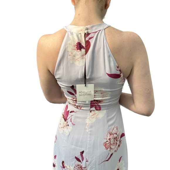 Portman’s Signature Royal Blooms Size 10 Pastel Lilac Floral Dress NWT - Picture 2 of 9